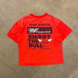 Vintage Chicago Bulls Salem Sportswear Shoot The Bull Court Monitor Shirt XXL
